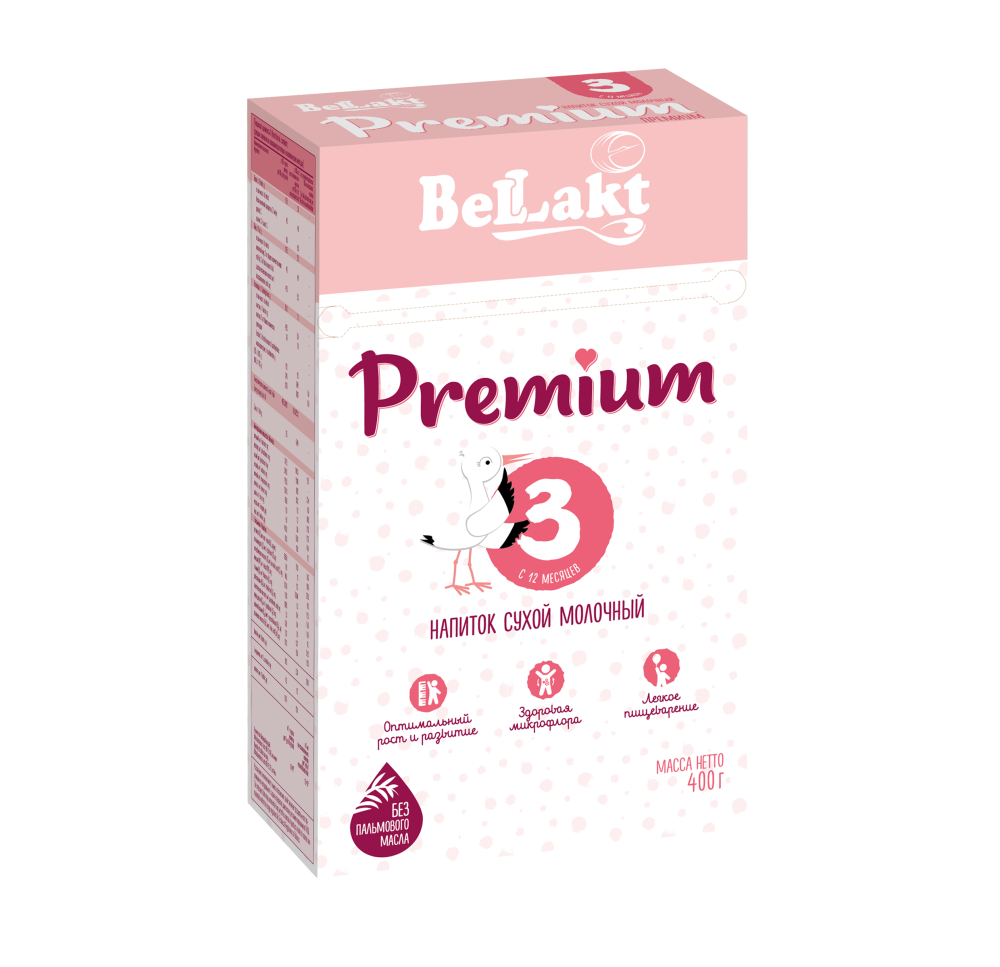 Напиток сухой молочный для питания детей раннего возраста "Bellakt Premium 3" 